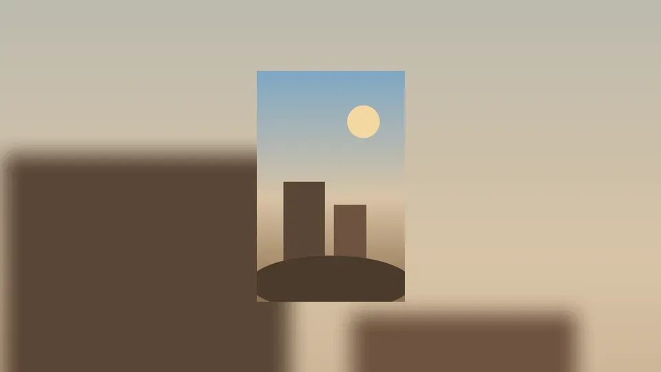 Blur frame preview after choosing a 16:9 aspect ratio and side blur